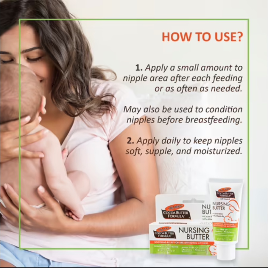 Palmers Cocoa Butter Formula Nursing Butter 30gr For Breastfeeding Mother Krem Pelembab Puting Ibu Hamil Menyusui Cegah Lecet Luka Iritasi Kulit ORI USA