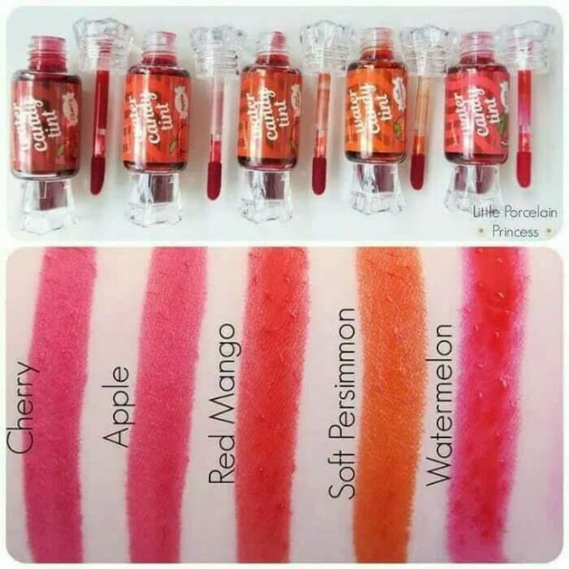 PROMO PERBOX 24PCS  LIP TINT SASIMI WATER CANDY TINT  FRUIT | HELLO KITTY NO.S-1915