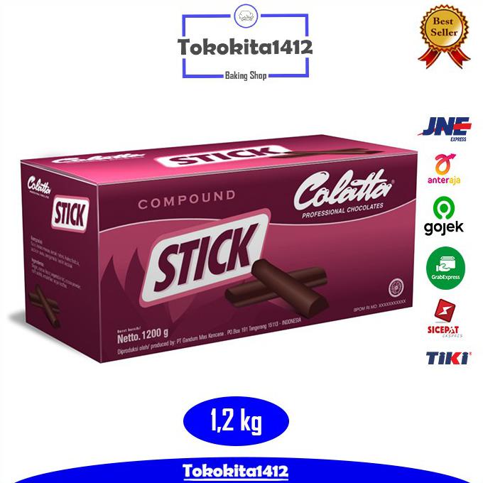 

COLATTA Chocolate Compound Stick Bake Stable Coklat Stik 1,2 kg