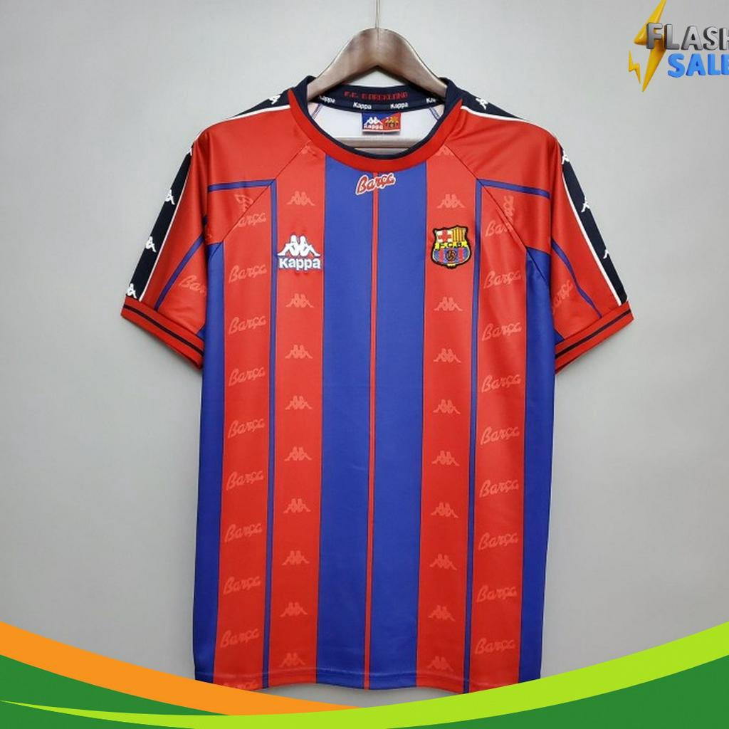 TERUPDATE BAJU BOLA JERSEY BARCELONA RETRO 1997 1998 JERSEY RETRO JERSEY RETRO