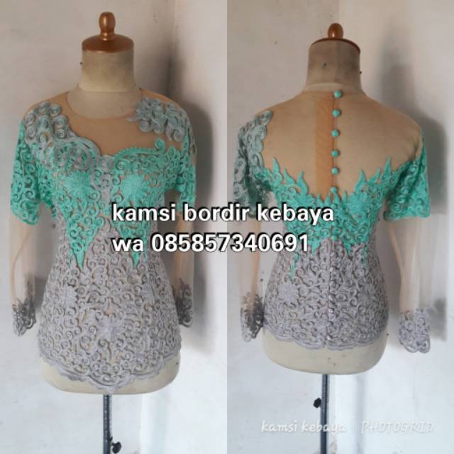 Kebaya bordir stik premium