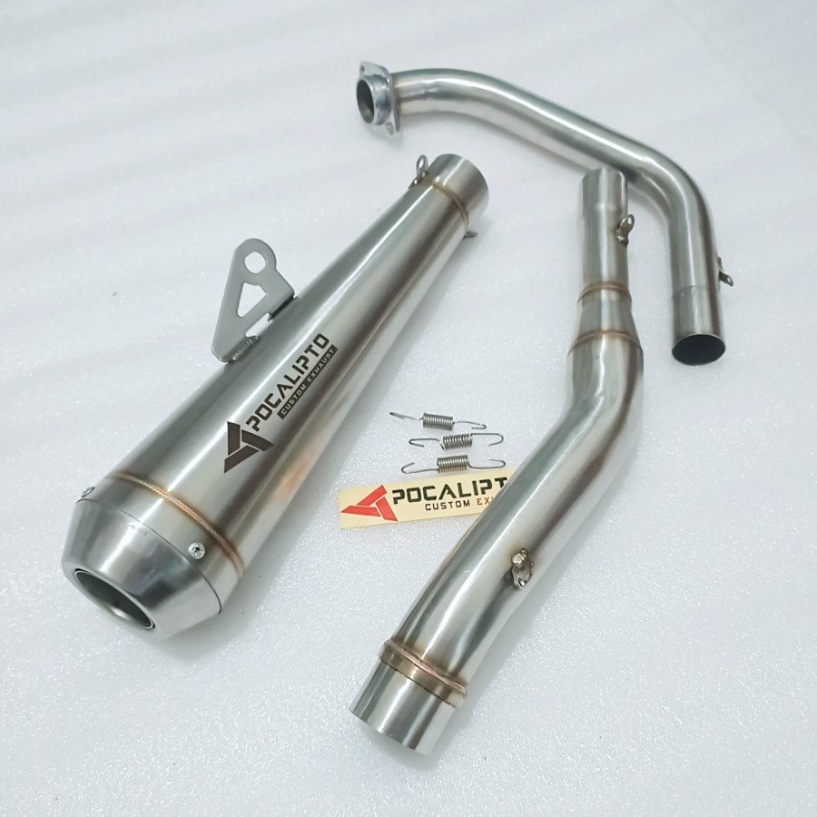 knalpot japstyle stainless custom  yamaha  xsr 155