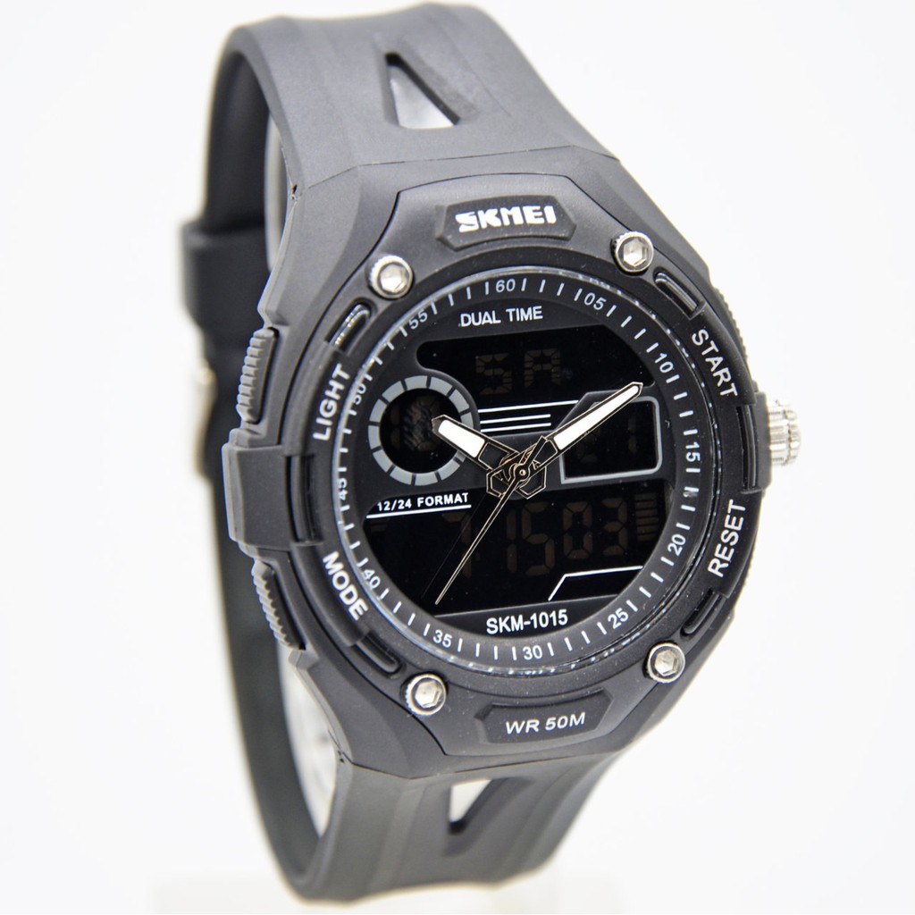 Jual SKMEI 1015 Original Dual Time. Garansi mesin 1 thn Indonesia|Shopee  Indonesia