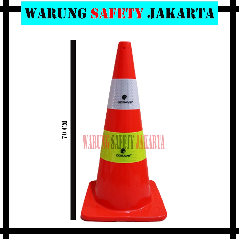 Traffic cone kerucut 70 cm orange / kerucut parkir 70cm / trafficcone