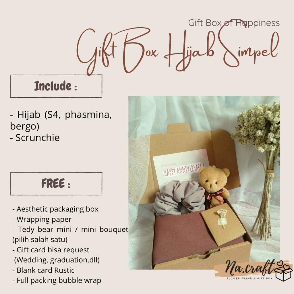 

[READY STOCK!!] Hampers Hijab Murah/ Gift Box Hijab/ Kado Ultah Cewek Murah/ Hadiah Ultah Cewek/ Kado Wisuda Hijab/ Kado Guru