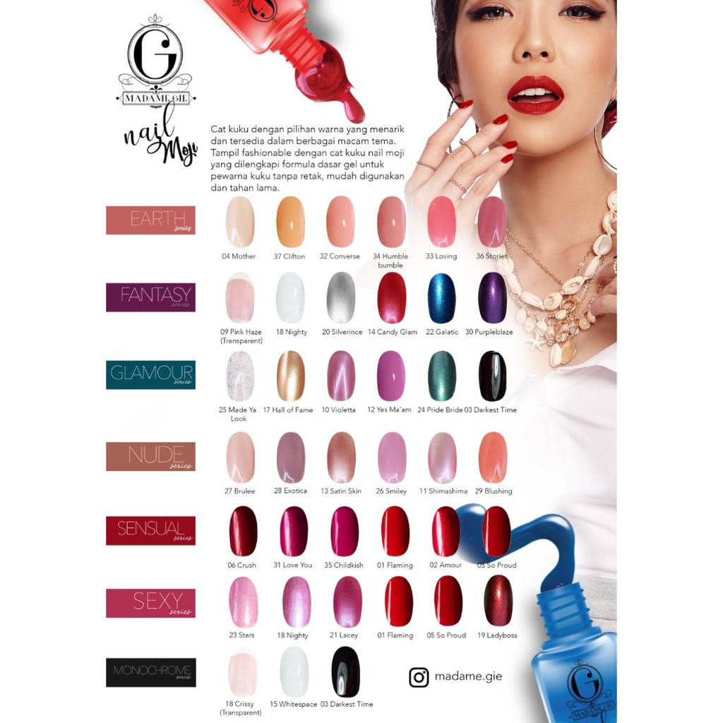 ✿ MADAME ✿ MADAME GIE NAIL MOJI - KUTEK MADAME GIE MOJI BPOM