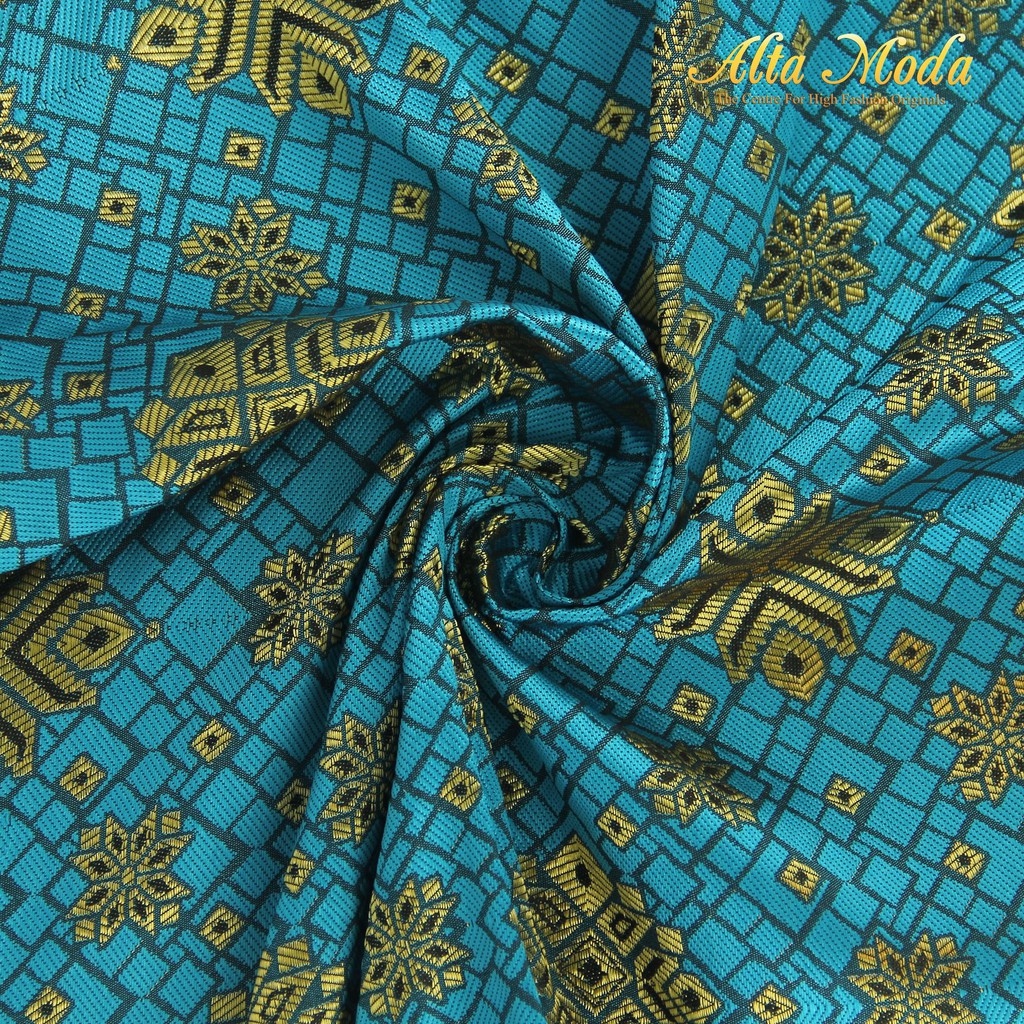 

Alta Moda Songket Motif Palembang Snow Pattern Biru Muda (1M)