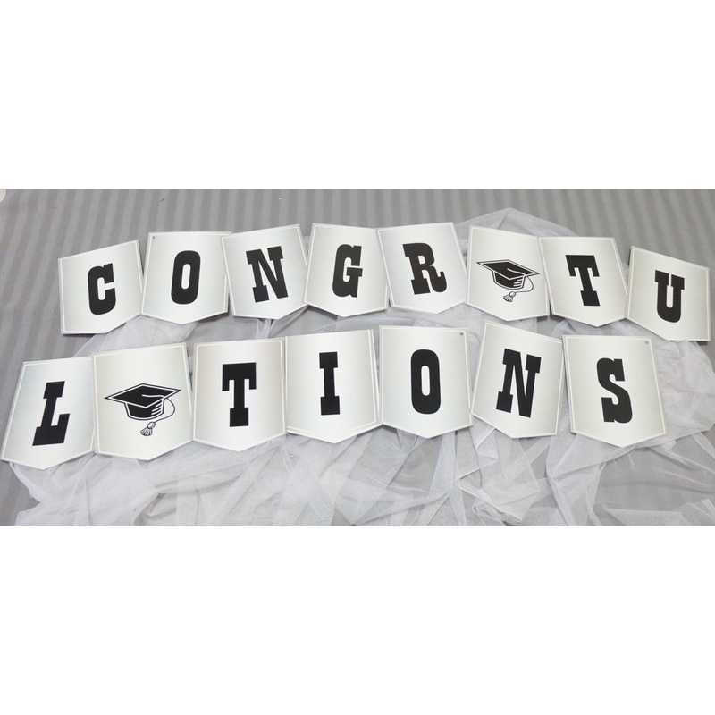 banner congratulations graduation selamat wisuda toga