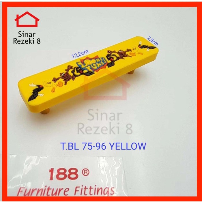 Handle Tarikan Laci Lemari Anak Kuning Snow White 75 Lucu Gagang Knob