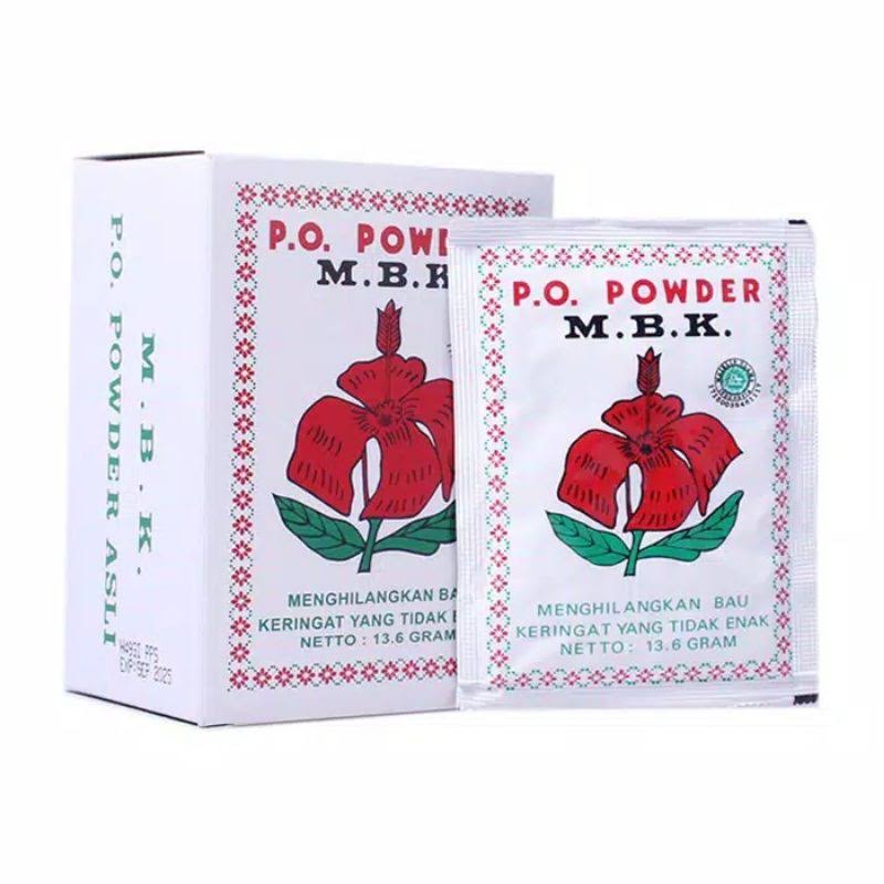 P.0 POWDER M.B.K ANTI BAU KERINGAT /SACHET