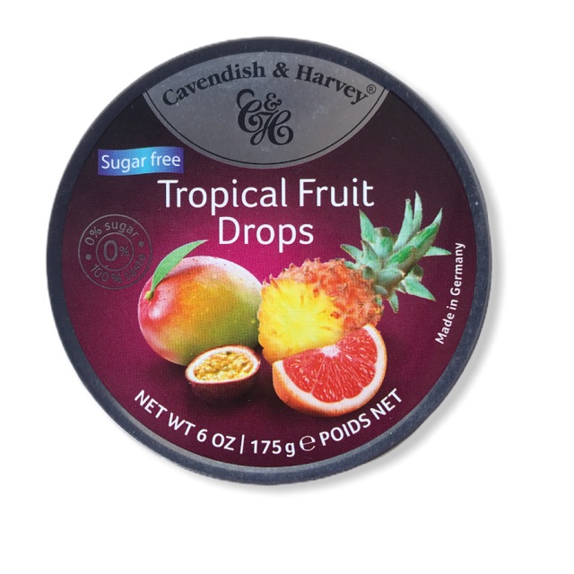 CAVENDISH &amp; HARVEY TROPICAL FRUIT DROPS SUGAR FREE