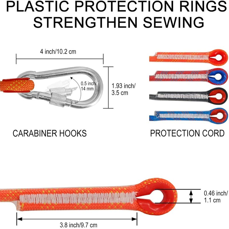 Tali Panjat Tebing Paracord 20 10Meter Rope Panjang Tebing Climbing Rope 10 mm with Steel