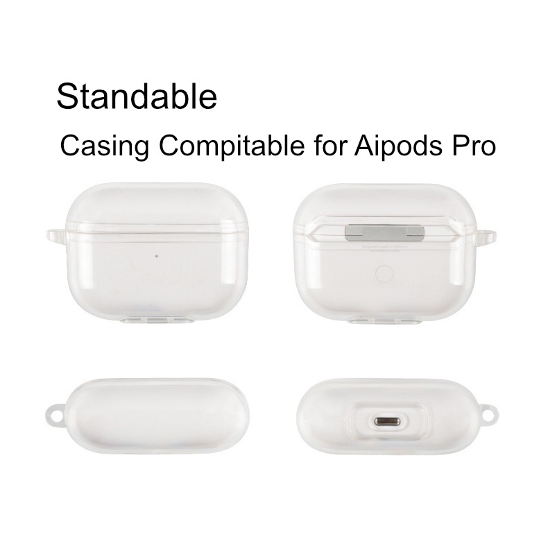 Casing Soft Case Silikon Transparan Untuk AirPods 1 / 2 / 3 Pro / 2 /Airpods Pro 2