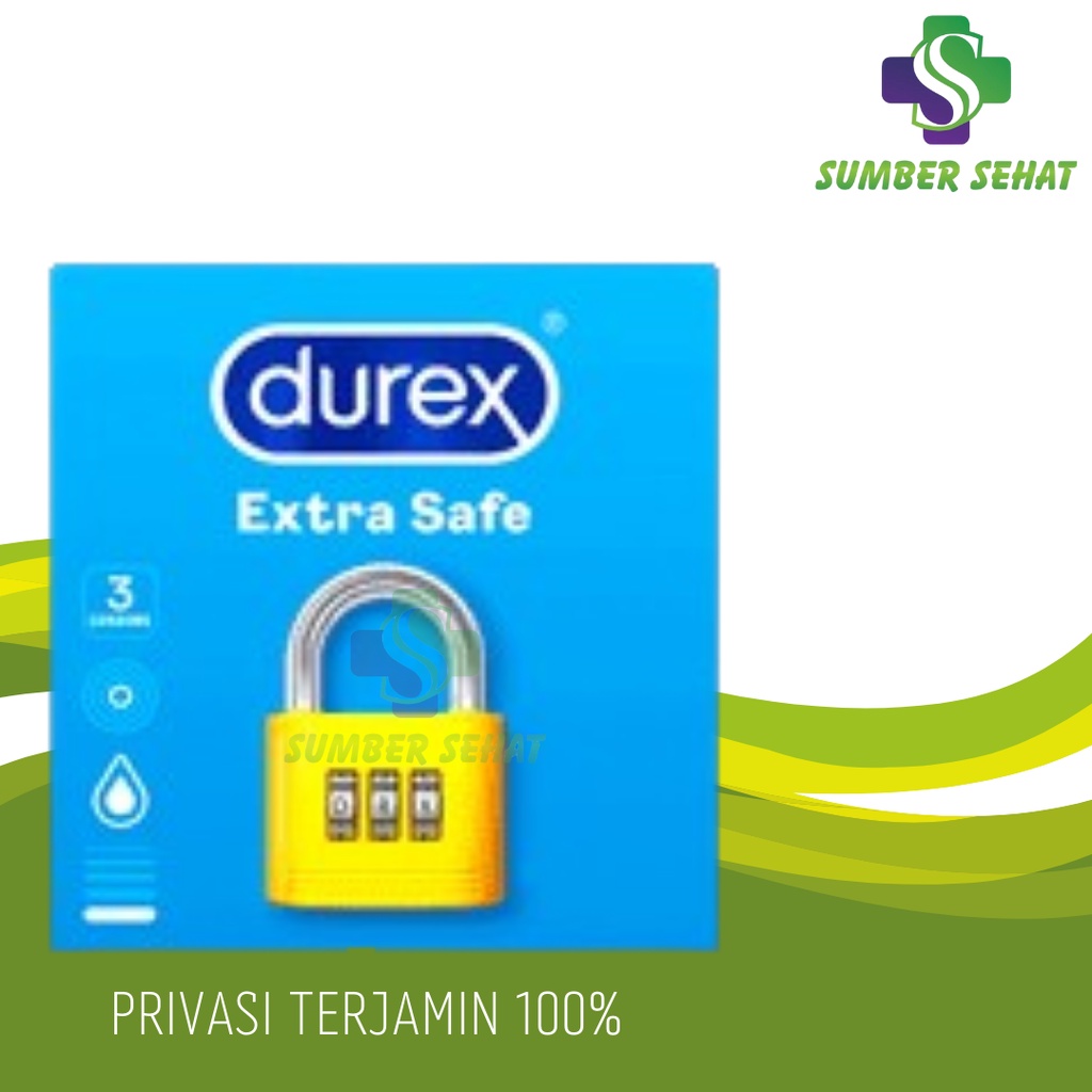 KONDOM DUREX EXTRA SAFE ISI 3 PCS