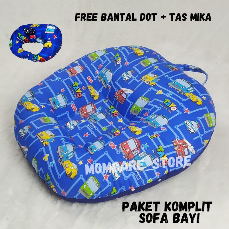 PAKET PERLENGKAPAN BAYI - SOFA BAYI - BANTAL DOT ANTI PEGAL SBDOT#SINGA TOSCA