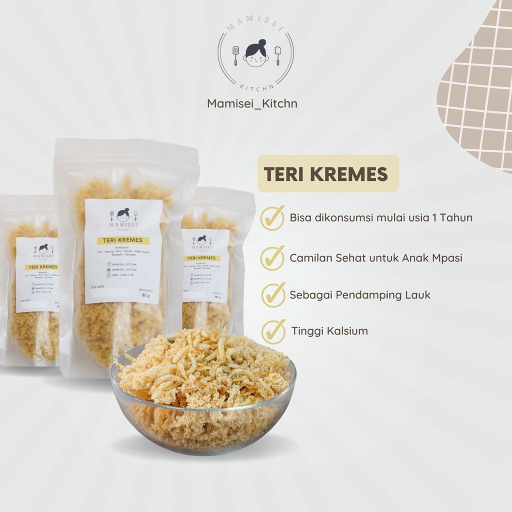 

KREMESAN//TERI KREMES//KREMESAN TERI//ANTI GTM//MPASI//SNACK MPASI/KREMESAN//TERI KREMES GURIH//Homemade//Non MSG