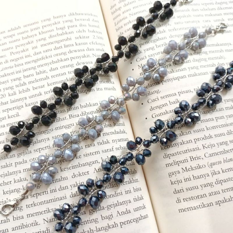 Konektor Masker Hijab Jilbab model Kupu Ceko mewah artis kekinian kuat anti karat