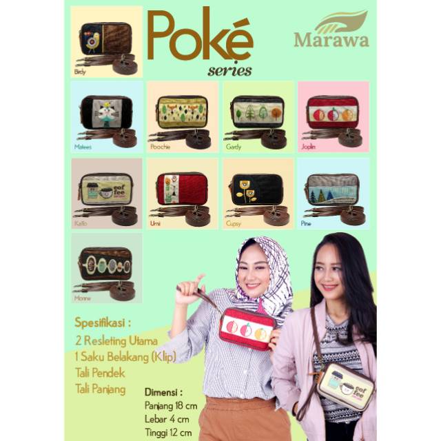 TERBARU marawa poke series/tas selempang murah /dompet ethnik original /dompet multifungsi