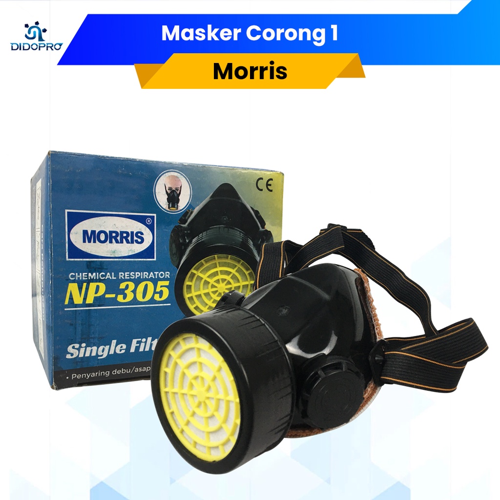 Morris Masker Obat Kimia Respirator NP-305 Single Anti Polusi NP305