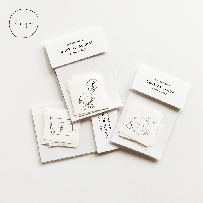 

Back to school sticker pack - stiker label hp laptop scrapbook