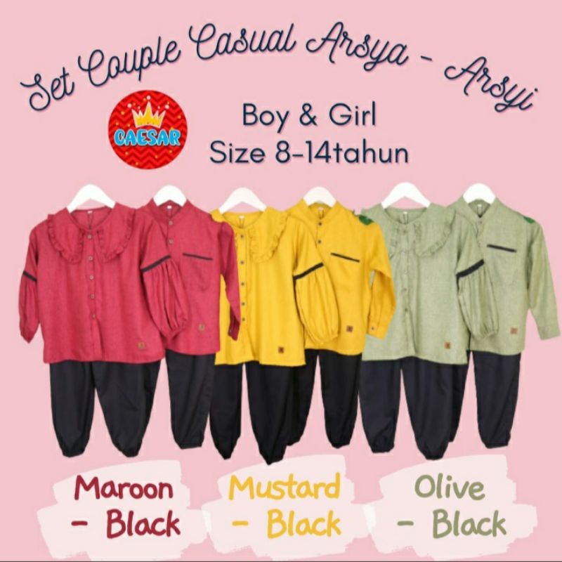 Set Couple Casual Arsya Arsyi by Caesar