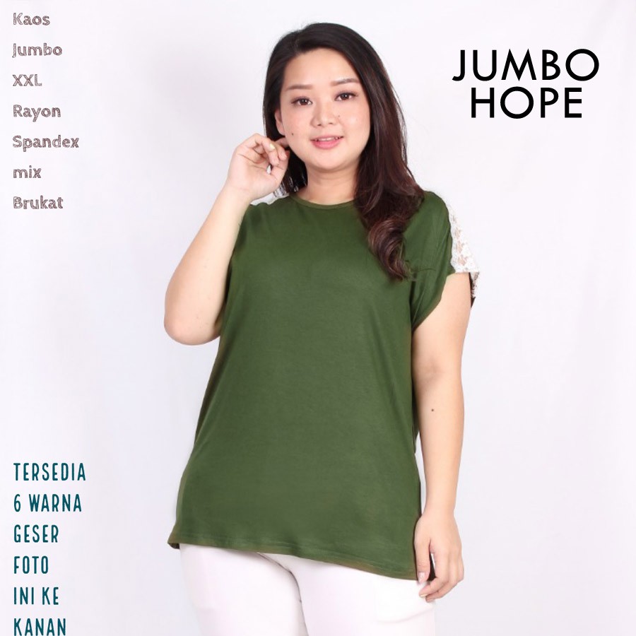 BIGCLO - (COD) LD 110-120cm Jumbo Hope Oversized Blouse Bigsize