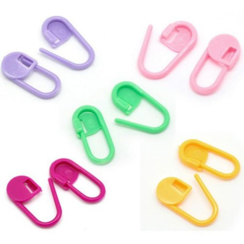 7PCS PENITI HIJAB RAINBOW BAHAN PLASTIK 7PCS RANDOM / PENITI PLASTIK WARNA WARNI