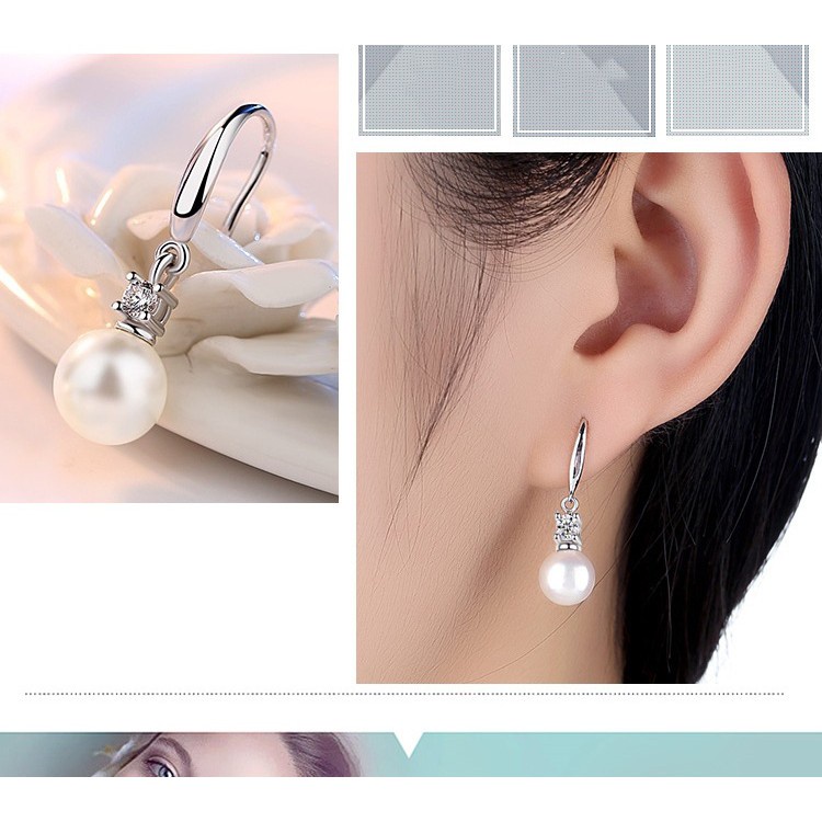 925 Perak Lucu Anting-Anting Anting-Anting Gaya Korea Wanita Bunga Moon Lima Menunjuk Bintang Fashion Ornamen