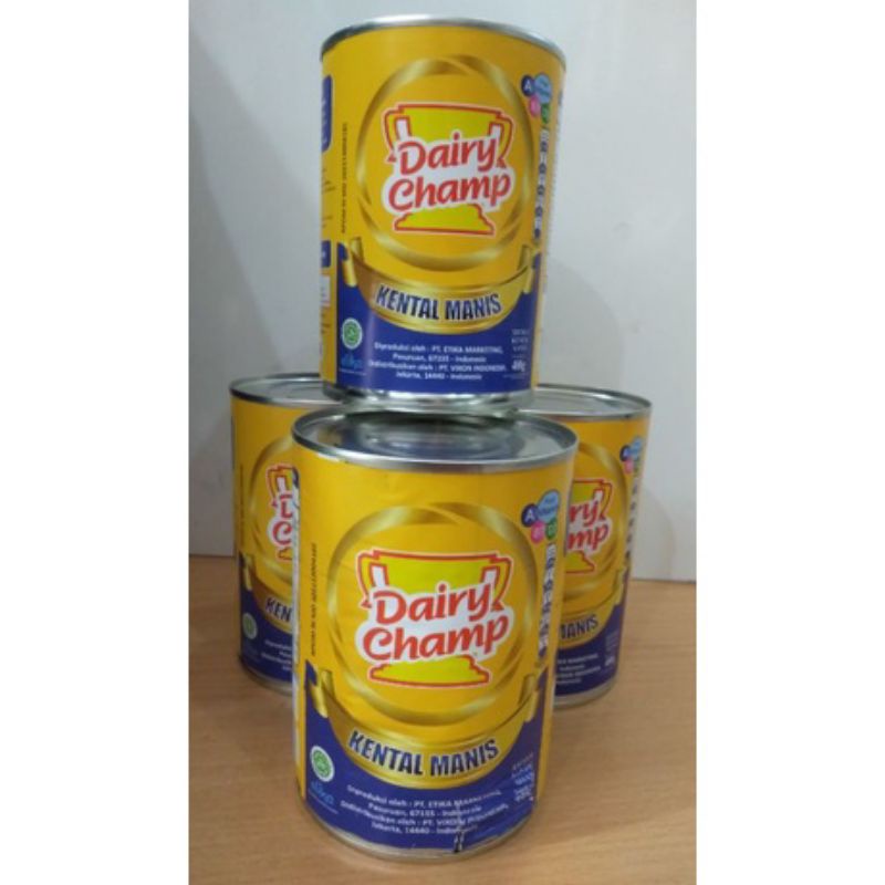 

Susu Kental Manis Dairy Champ kaleng 480gram creamer skm mj