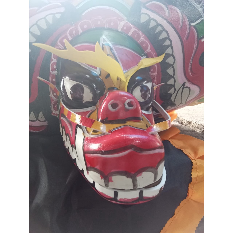 Mainan anak cowok Barongan devil anak murah telon topeng barong pecut celana jaranan asli kemul gano