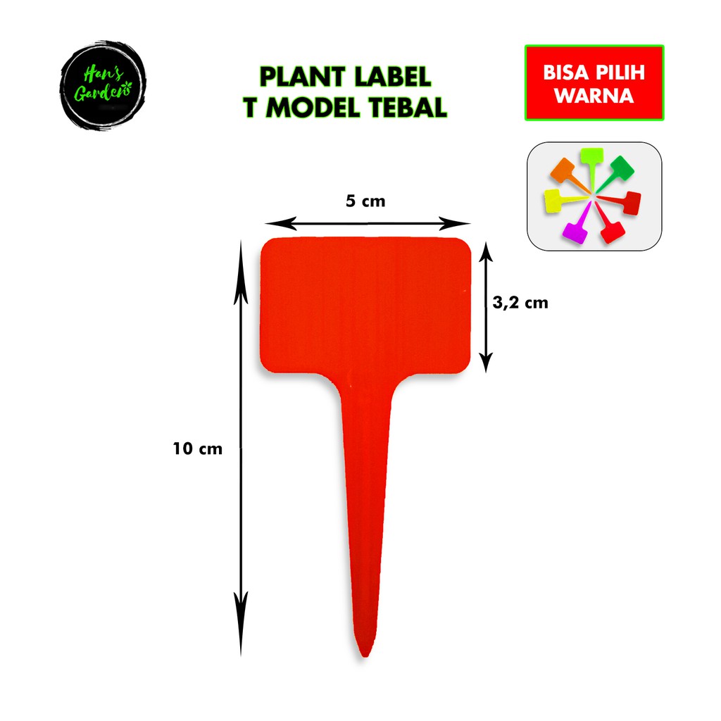 Tag tanaman - plant tag model t