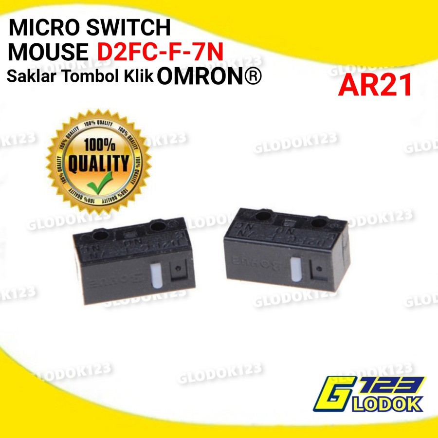 Micro Switch Mouse Omron D2FC-F-7N Saklar Tombol Klik AR21