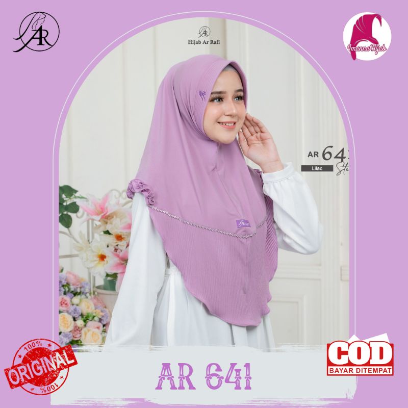 HIJAB ARRAFI ✓ Jilbab bergo Instan Terbaru // Hijab Bergo Instan AR 641 ORI by AR RAFI