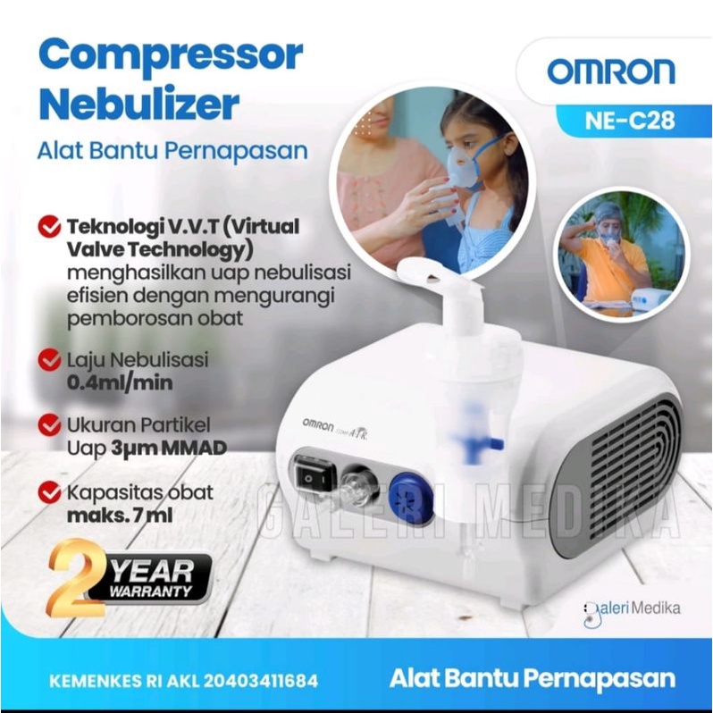 Omron Nebulizer NE-C28 /Alat Terapi Uap