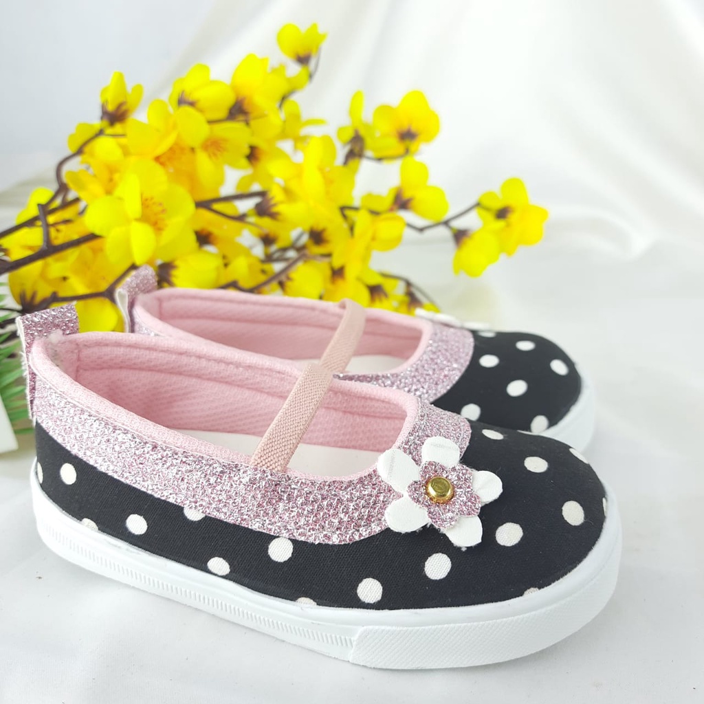 mandirishoesstore-SEPATU ANAK 1-3 TAHUN POLKADOT BUNGA FAY17