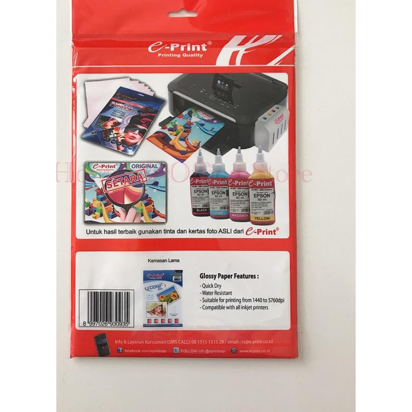 

♪ E-Print Matte Sticker Paper A4 / Kertas Stiker Foto Matte Eprint A4 ✫