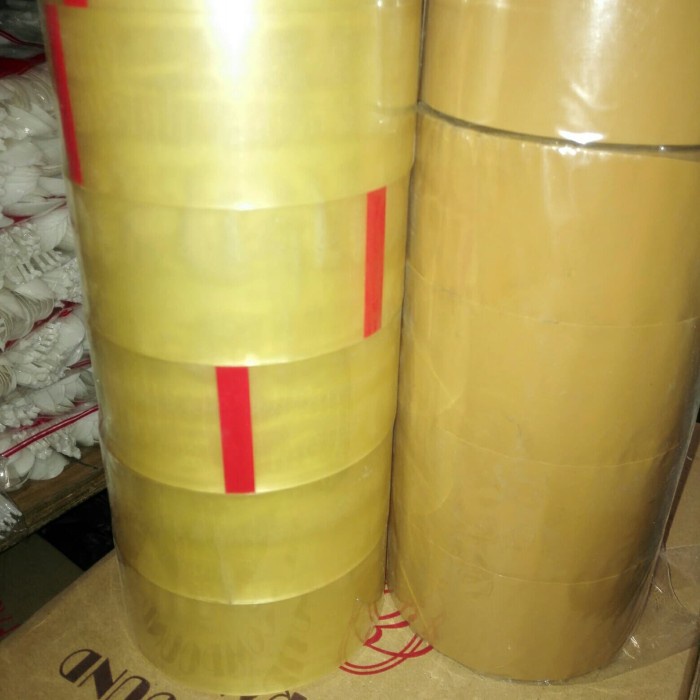 

Murah Isolasi Lakban Bening&Coklat Tebal Isi 6 Bagus