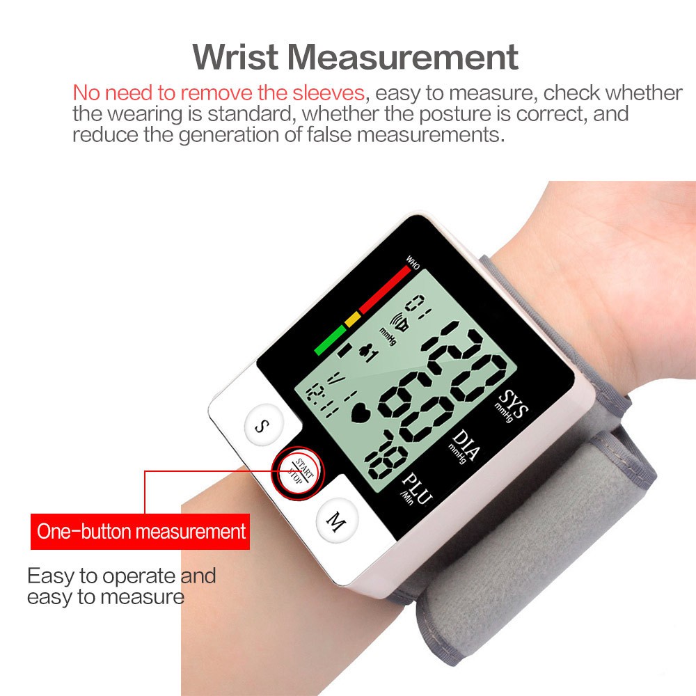 MPro Tensimeter Digital Pengukur Tekanan Darah di Pergelangan Tangan Cek Tensi dengan Suara Voice