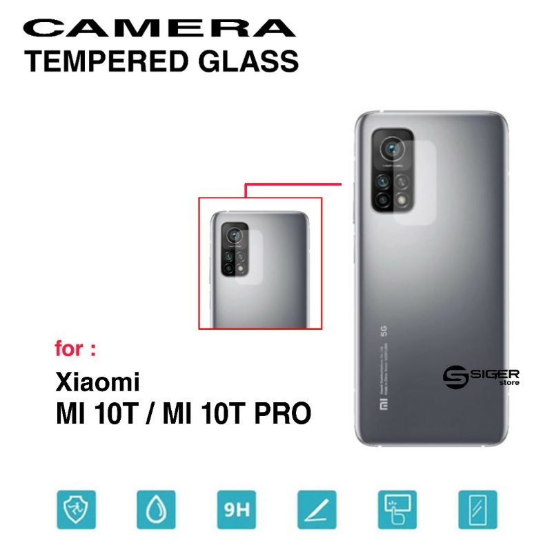 Temper Glass Camera Xiaomi Mi 10T Mi 10T Pro Pelindung Lensa Camera Protector