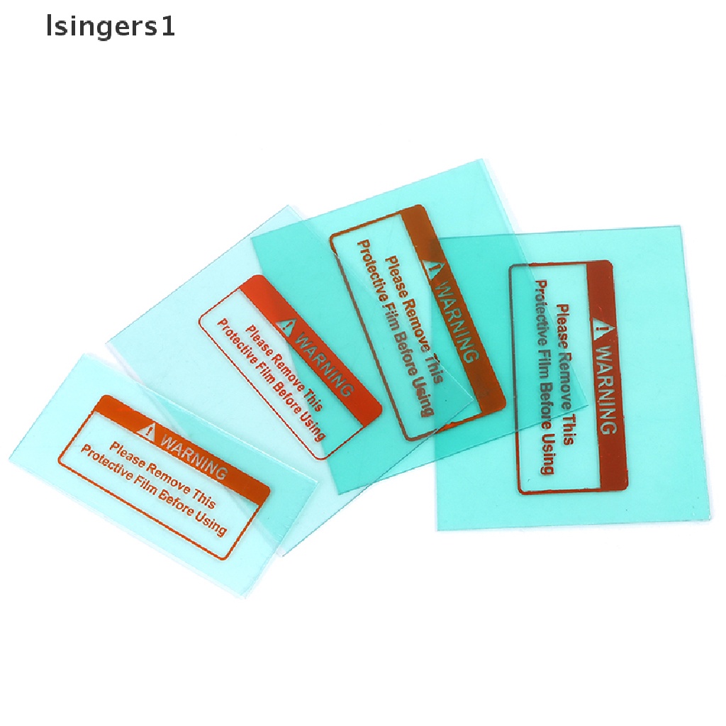 (lsingers1) 5pcs Plat Plastik Cover Helm Las Gelap Otomatis