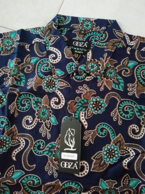 Odza Kemeja Batik Lengan Pendek Fashion Baju Batik Solo Pria