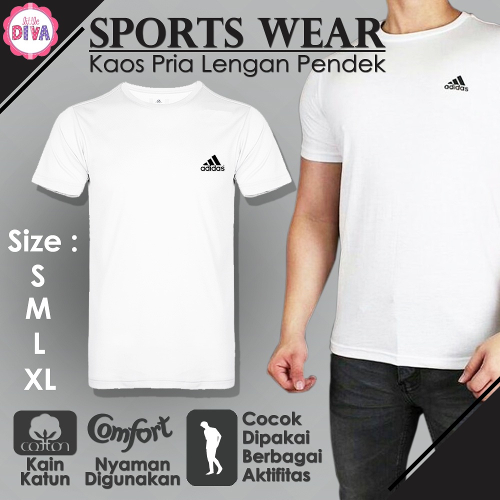 KAOS POLOS OBLONG COWOK - Kaos Jersey Lengan Pendek Remaja Dewasa