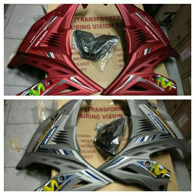 Fairing /sayap samping all new Vixion 2017 R/S