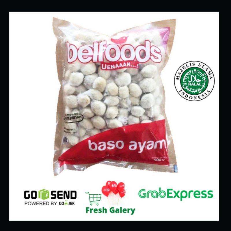 

Belfood Baso Ayam Mini 500 gr Isi 100 pcs/Frozen Food/Makanan Beku/Makanan Olahan/bakso