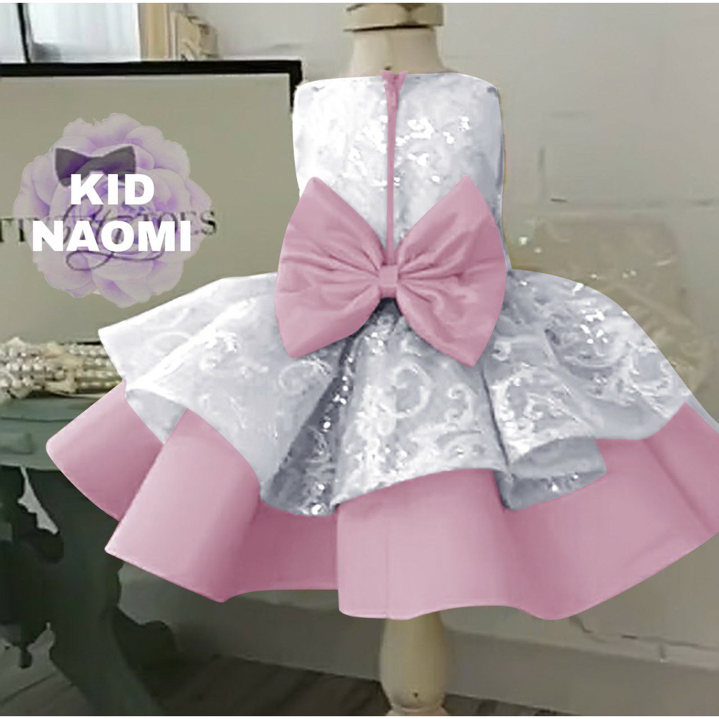 DRESS ANAK NAOMI KID/ FASHION PAKAIAN PESTA ANAK WANITA / BAJU PESTA PEREMPUAN