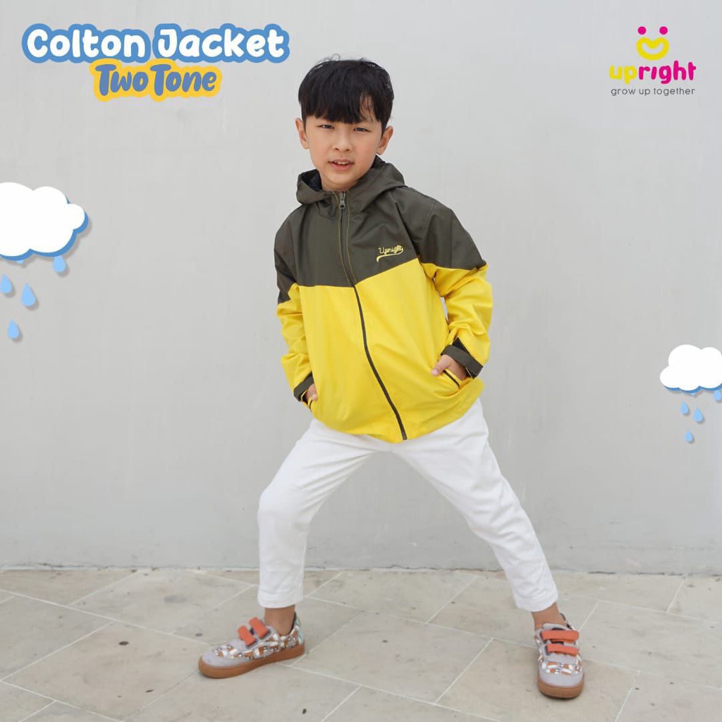 Jaket anak laki laki jaket colton jaket anti air usia 4-14T - UPRIGHT