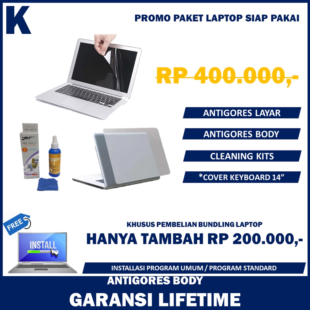 LAPTOP GAMING ASUS VIVOBOOK 14 M415DAO AMD RYZEN 3 3250U 8GB 512GB + 1TB HDD FULL HD-SILVER | SIAP PAKAI