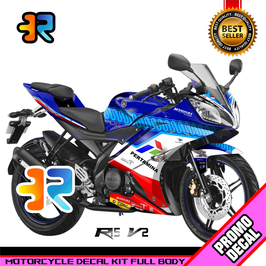 Decal Motor R15 V2 Desain Mandalika Sticker Decal Full Body