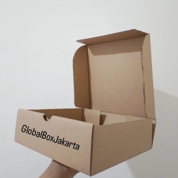 

Kardus box kemasan packaging POLOS ukuran 25x25x7 Per 50pcs