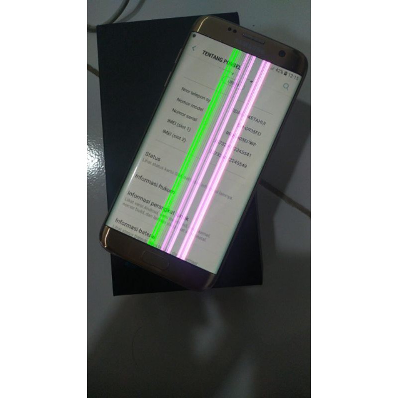 Samsung S7 Edge dualsim Sm g935Fd Minus Lcd